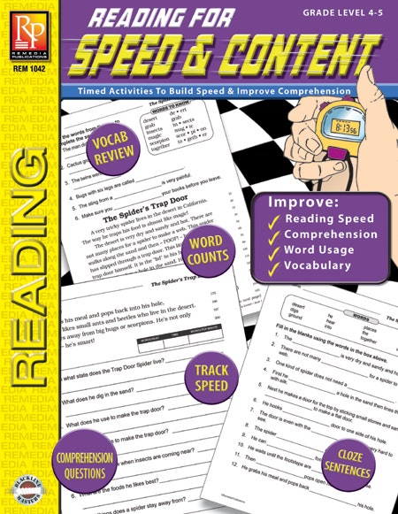 Reading for Speed & Content (GR. 4-5) Ebook