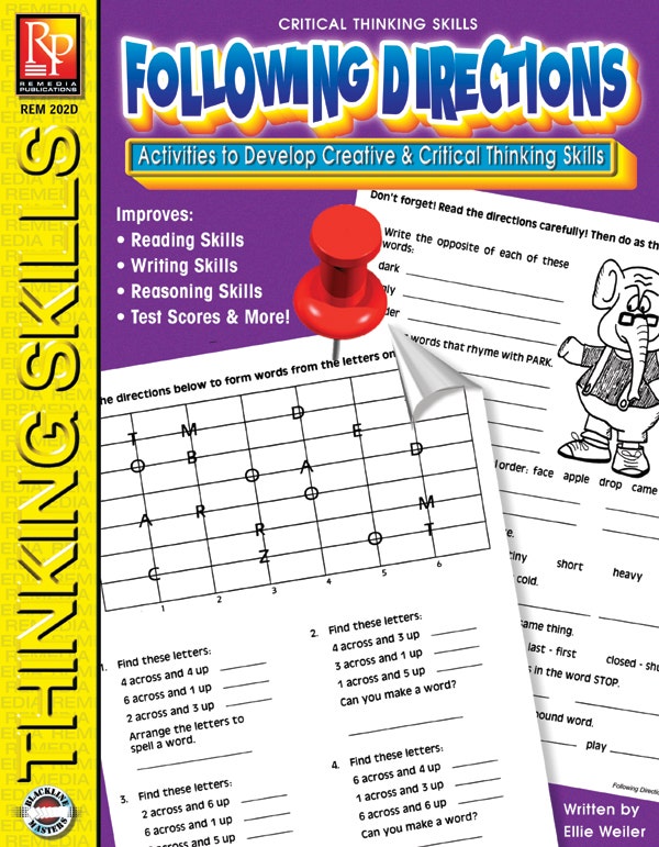 Critical Thinking Skills: Following Directions Ebook