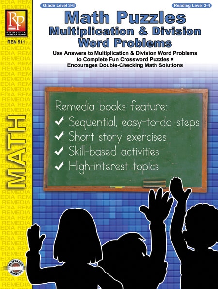 Math Puzzles: Multiplication & Division Word Problems Ebook