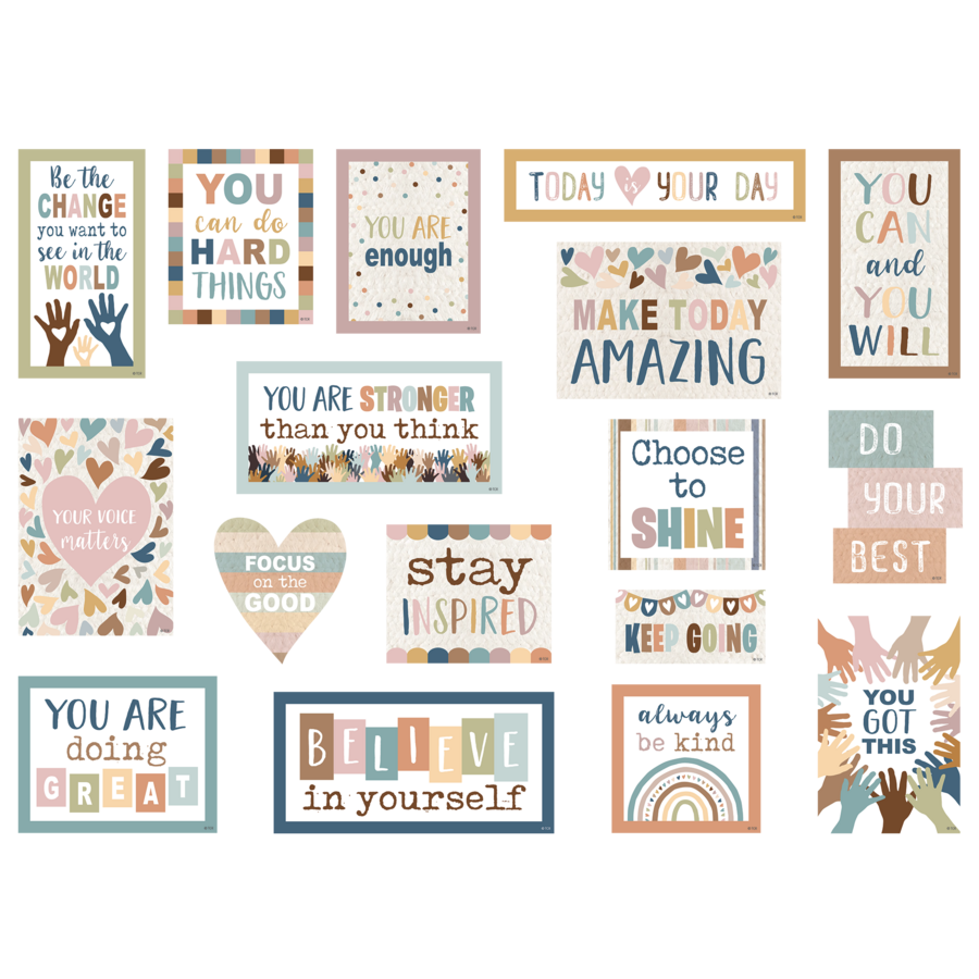 Everyone is Welcome Magnetic Positive Sayings