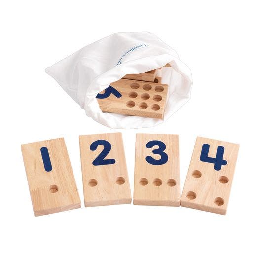 Excellerations Peg Number Board Set of 10