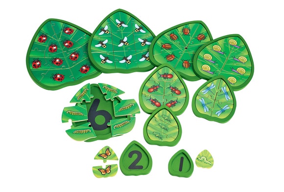 Excellerations Wooden Counting Critters Puzzle set of 10