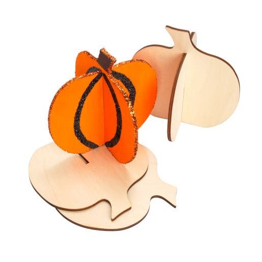 Ez Build DYO 3D Wood Pumpkin 6 pc