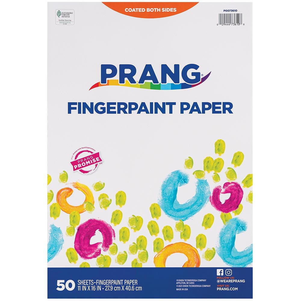 Finger Paint Paper 11 x 16 50 Sheets