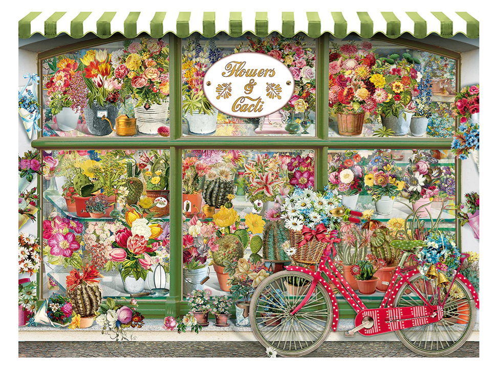 Flowers and Cacti Shop 275 pc Large Piece Puzzle