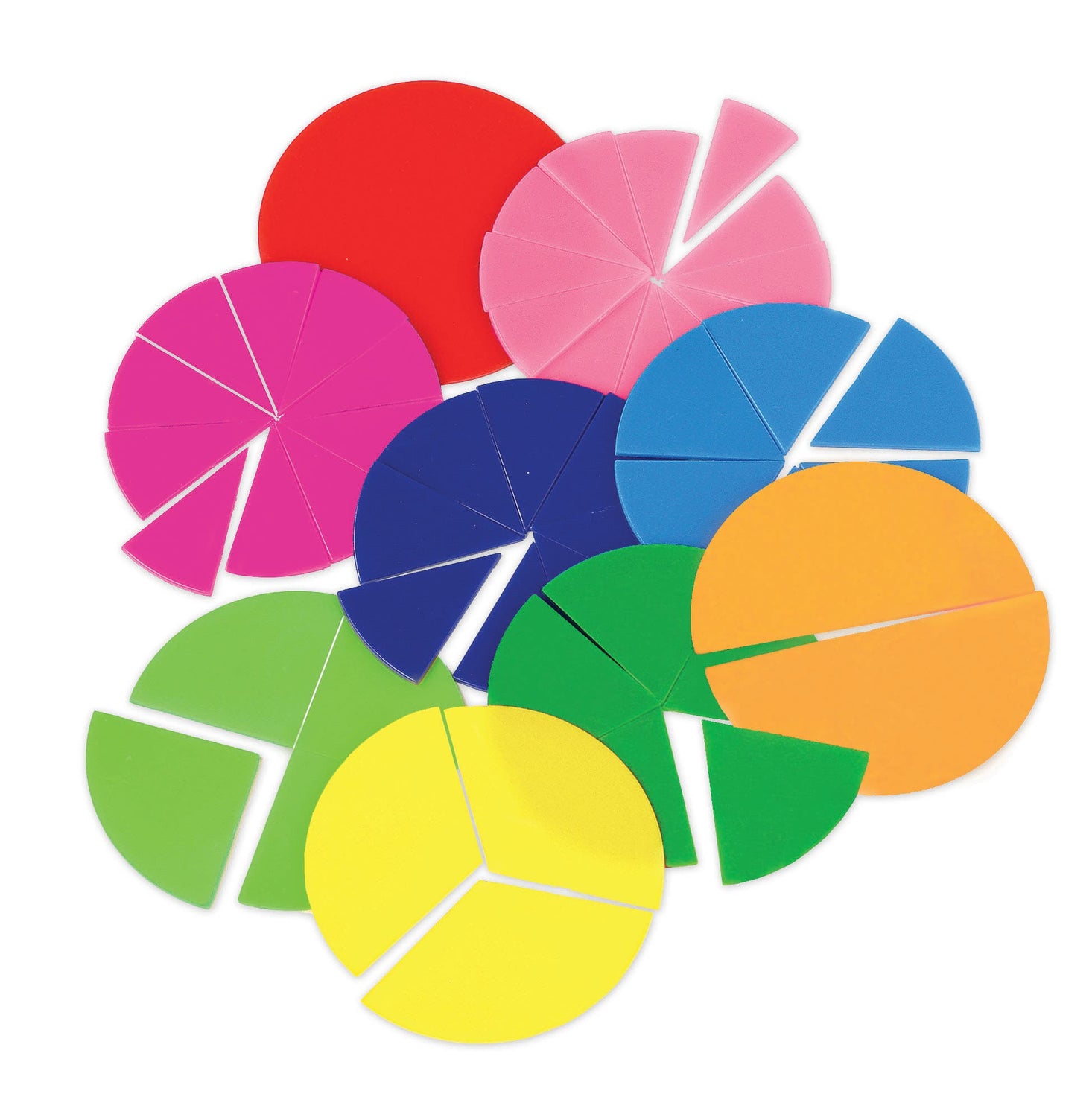 Fraction Circles Opaque 51pcs