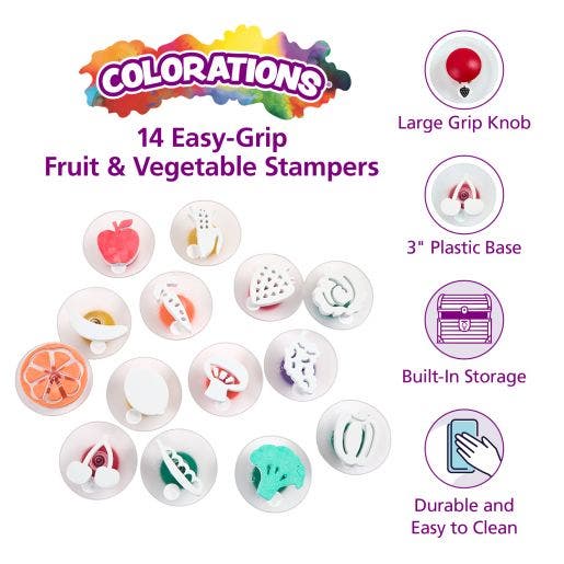 Fruit & Vegetable Stampers Set of 14