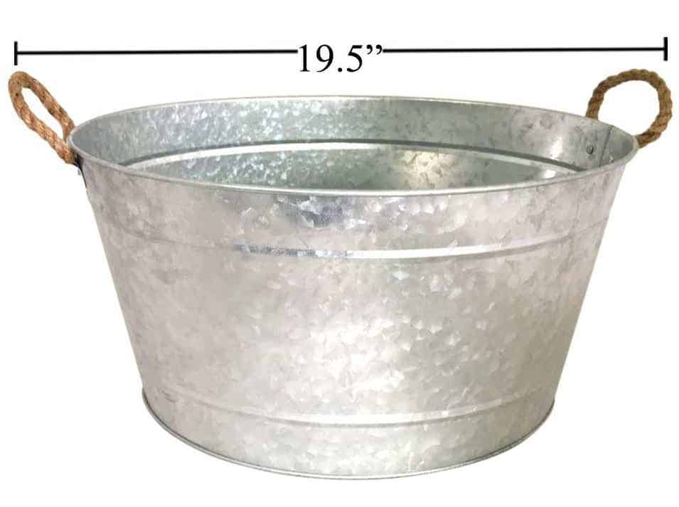 Galvanized Oval Tub