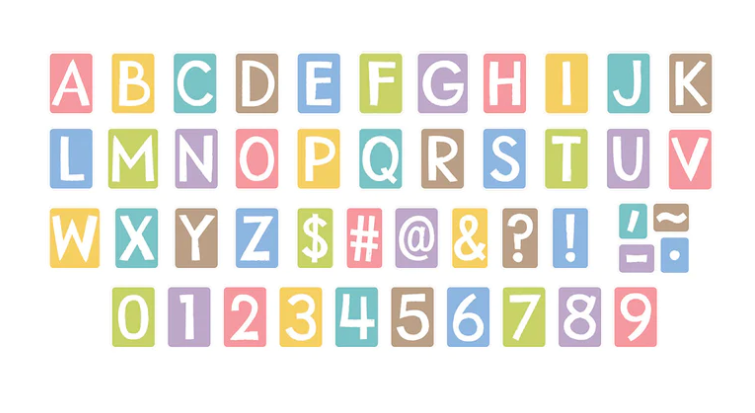 Good to Grow Garden Path 4in Tiles Uppercase Ready Letters