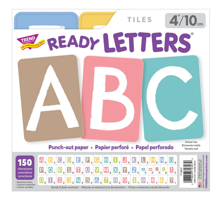 Good to Grow Garden Path 4in Tiles Uppercase Ready Letters