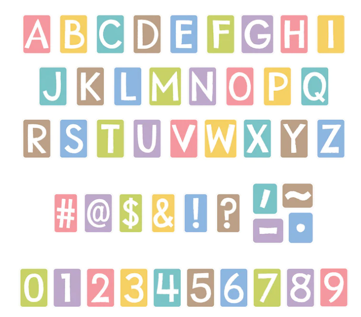 Good to Grow Garden Path 4in Tiles Uppercase Ready Letters