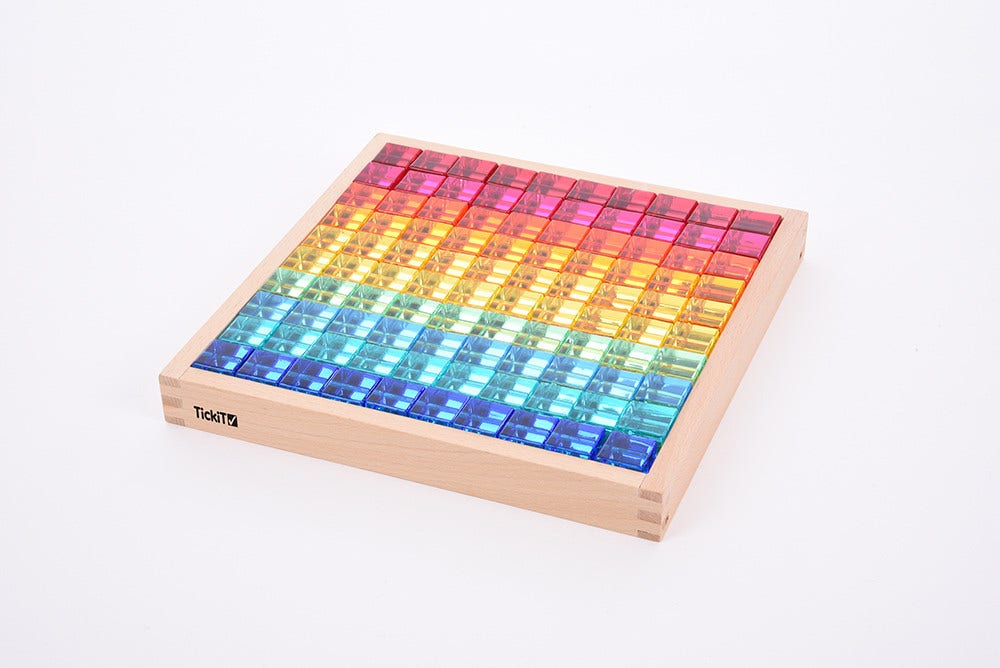Gem Cube Mirror Tray 100 pc