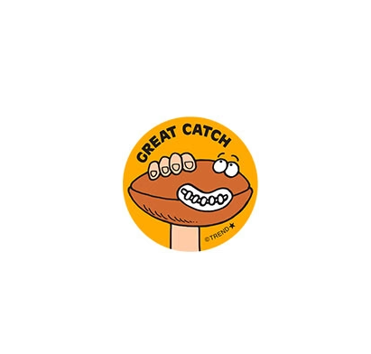 Great Catch Pigskin scent Retro Stinky Stickers 24 ct