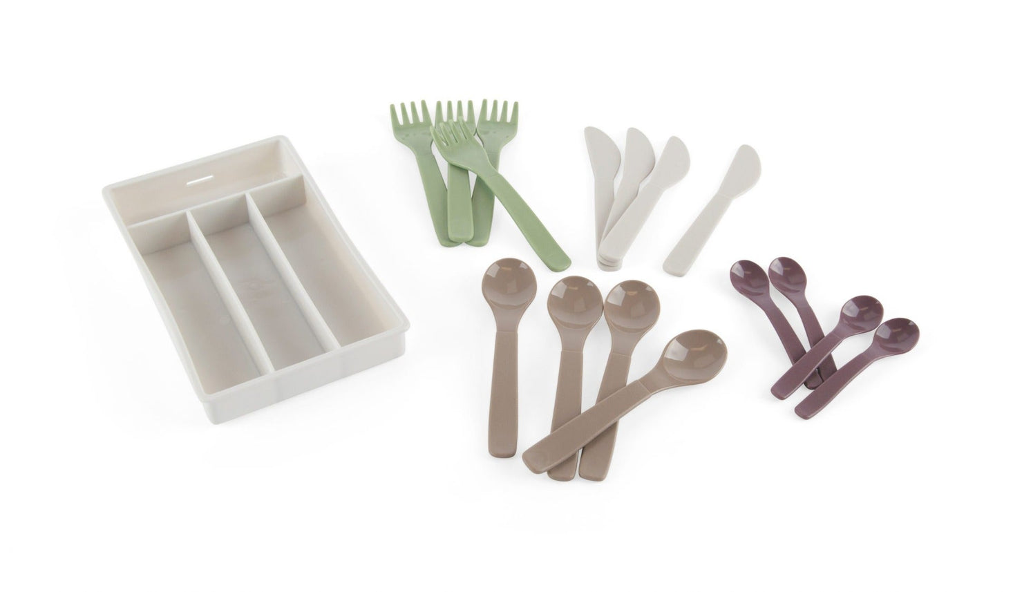 Green Garden Cutlery Set 17 pcs