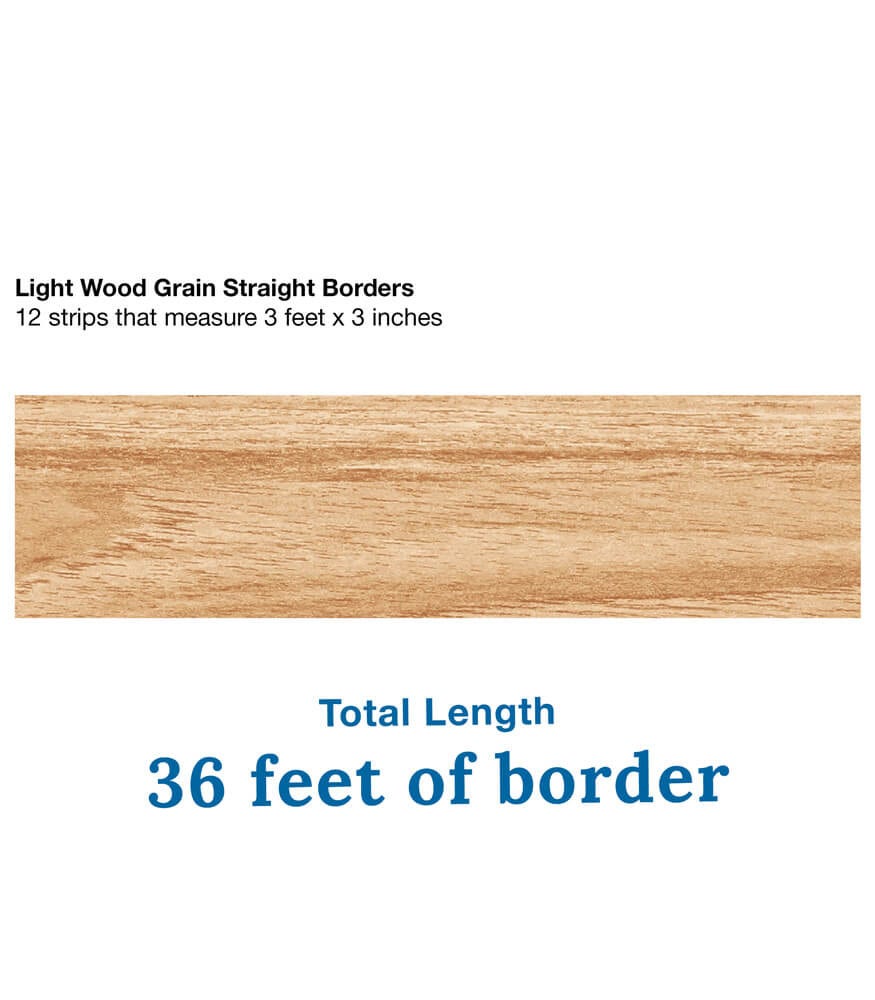 Grow Together Light Wood Grain Straight Borders