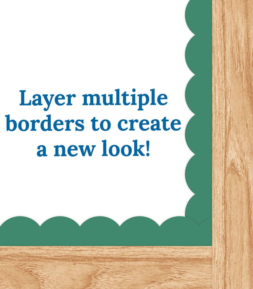Grow Together Light Wood Grain Straight Borders
