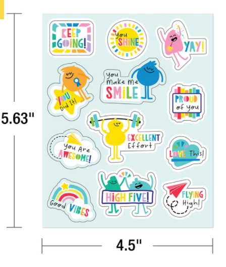 Happy Place Motivational Stickers