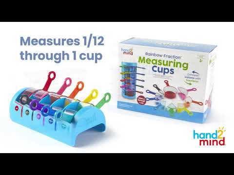Rainbow Fraction Measuring Cups Set of 9