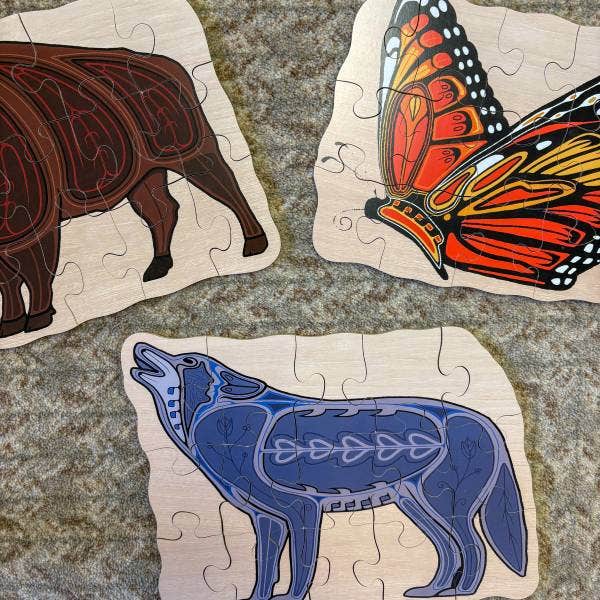 Indigenous Midi Floor Puzzle Set 3x15 piece