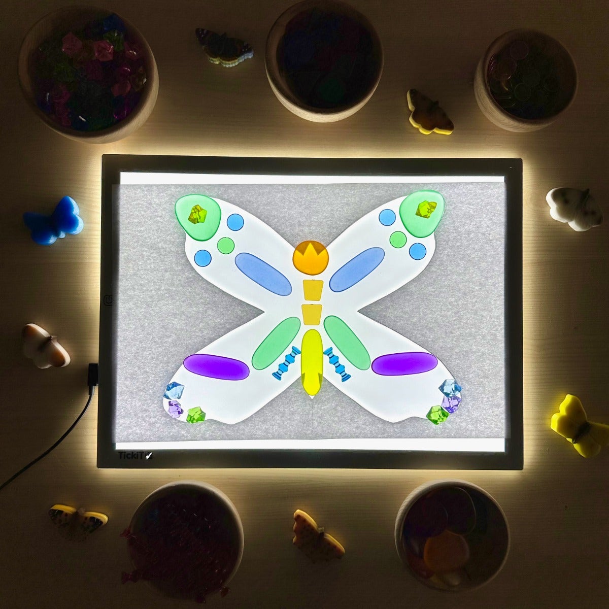 Sensory Play Stones Butterflies