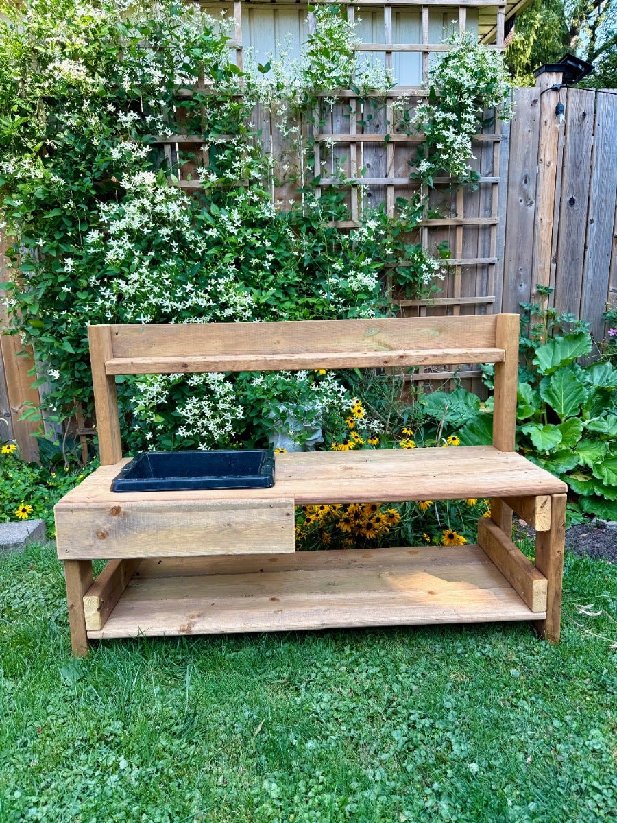 Toddler Messy Play Kitchen Pressure Treated by Naturally Inspired Play
