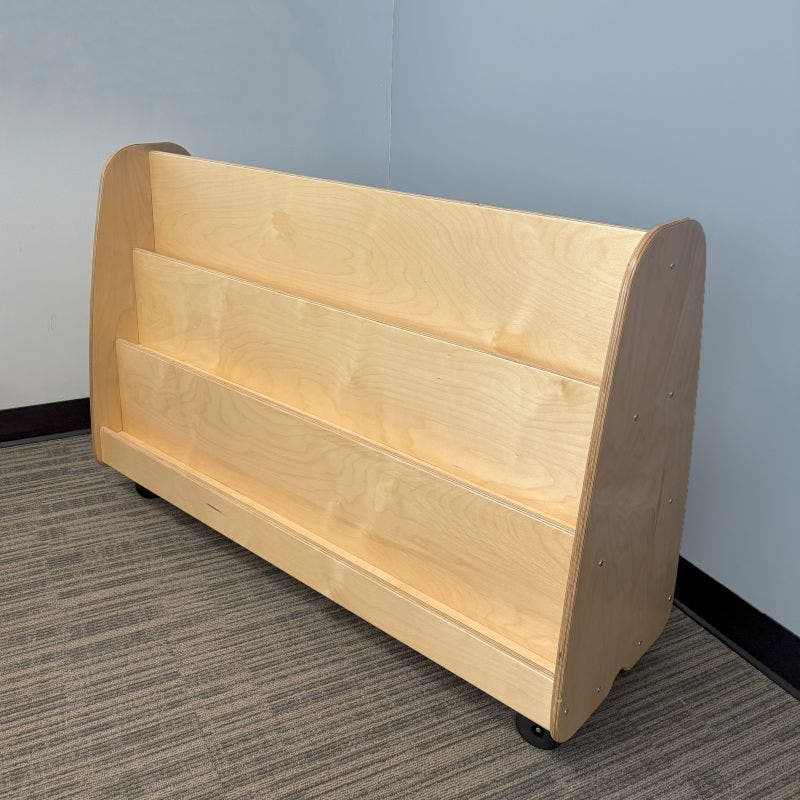 Woodlyn Double Sided Large Book Browser Mobile 46.5inL x 30inH