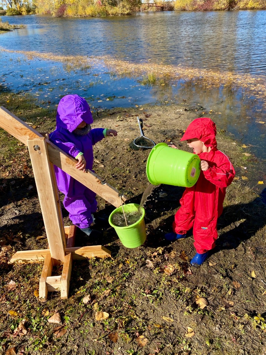 Outdoor Bucket Balance Scale by Naturally Inspired Play