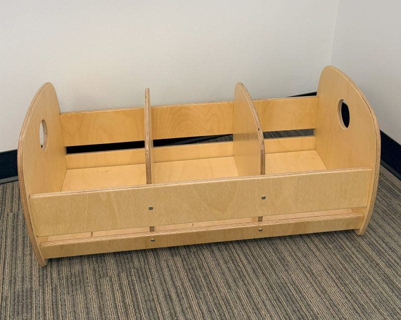 Woodlyn Open Top Low Book Browser 30.5inL x 14.25inH