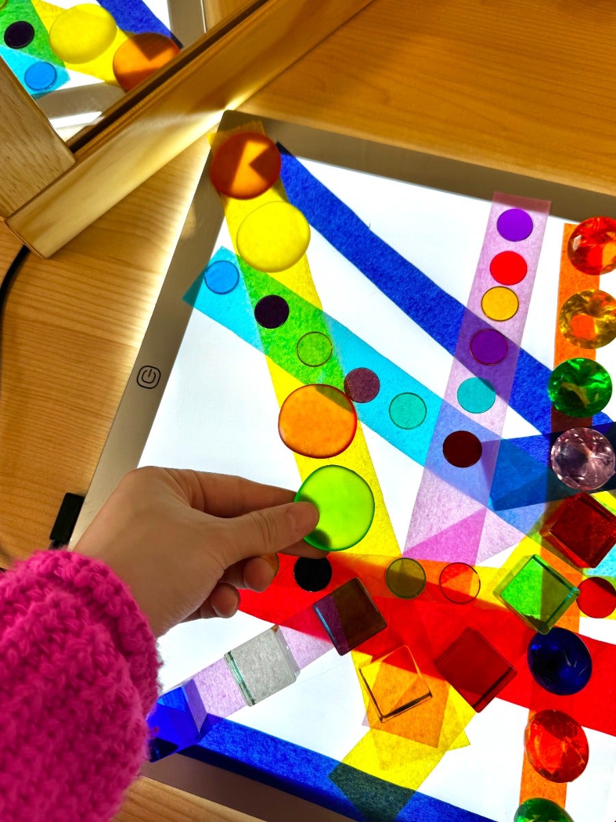 Clear Junior Rainbow Pebbles Mini Jar