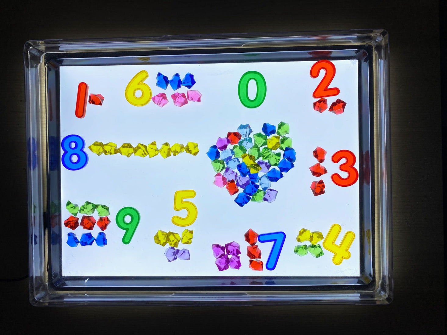 Mini Jars Transparent Letters and Number Set