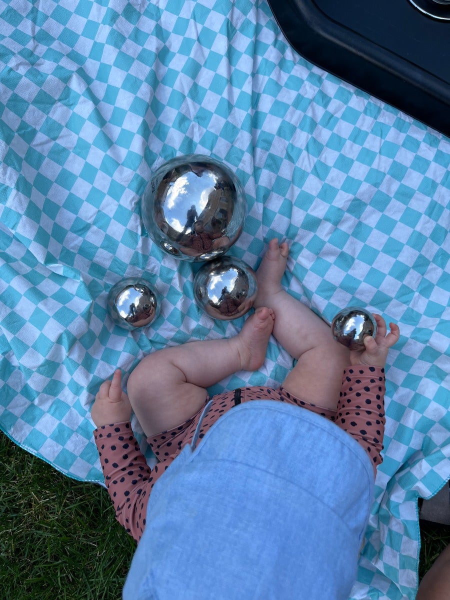Silver Sensory Reflective Balls - Pack of 4