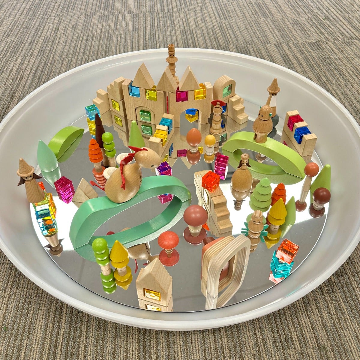 Gem Cube Mirror Tray 100 pc