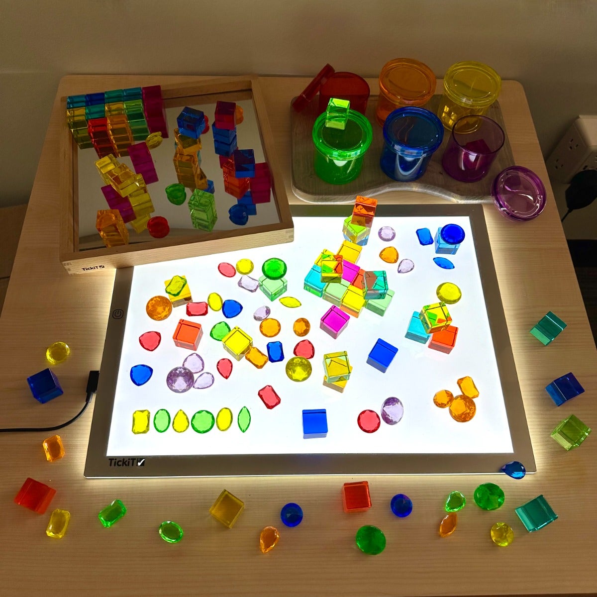 Gem Cube Mirror Tray 100 pc