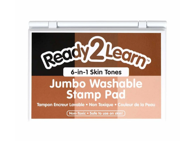 Jumbo Washable Stamp Pad 6-in-1 Skin Tones