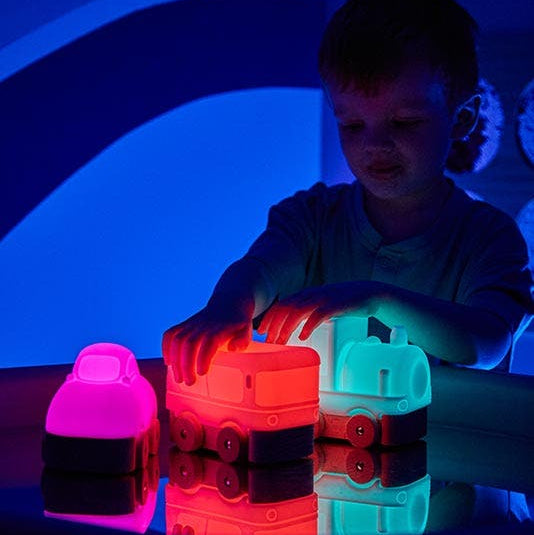 Luminous Silicone Vehicles 3pk