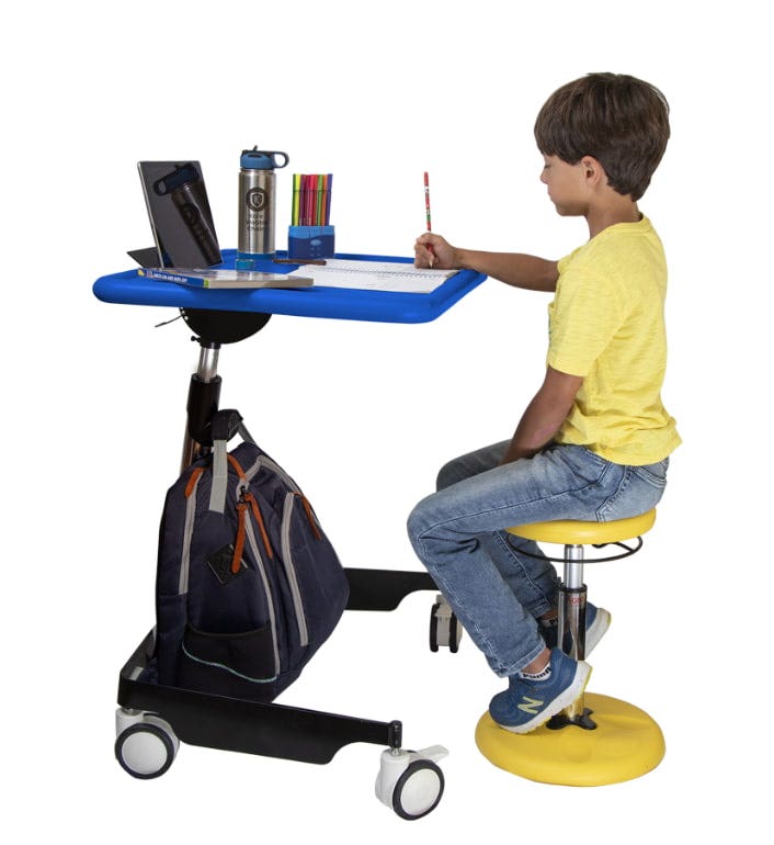 Kore Mobile Student Desk 79-97cm Black