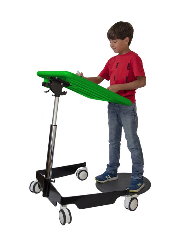 Kore Mobile Student Desk 79-97cm Black