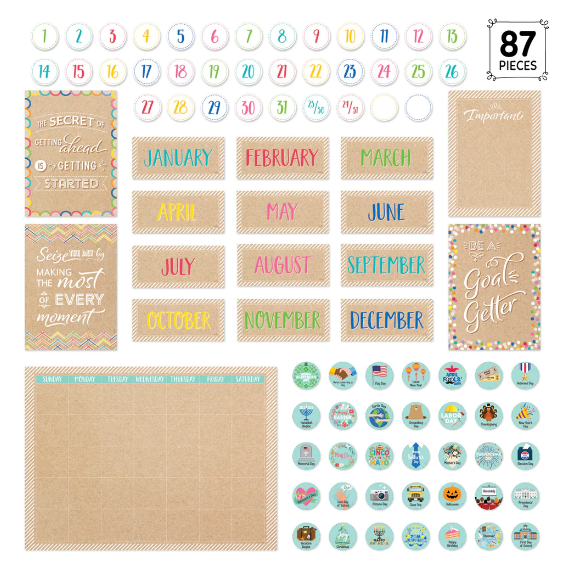 Krafty Pop Calendar Set Bulletin Board
