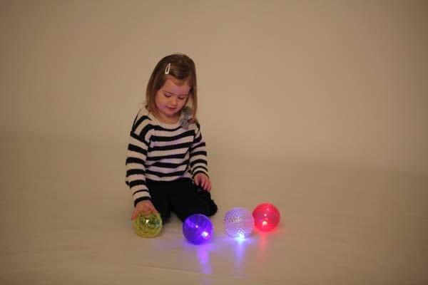 Large Textured Sensory Light Ball Set - Pk4