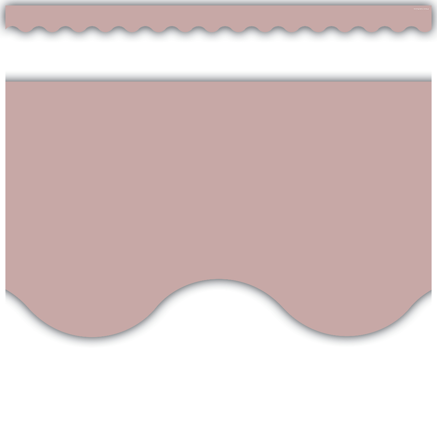 Light Mauve Scalloped Border Trim