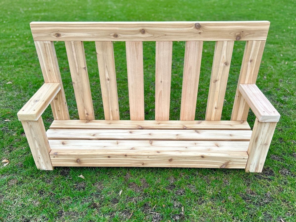 Low Bench with Backrest by Naturally Inspired Play