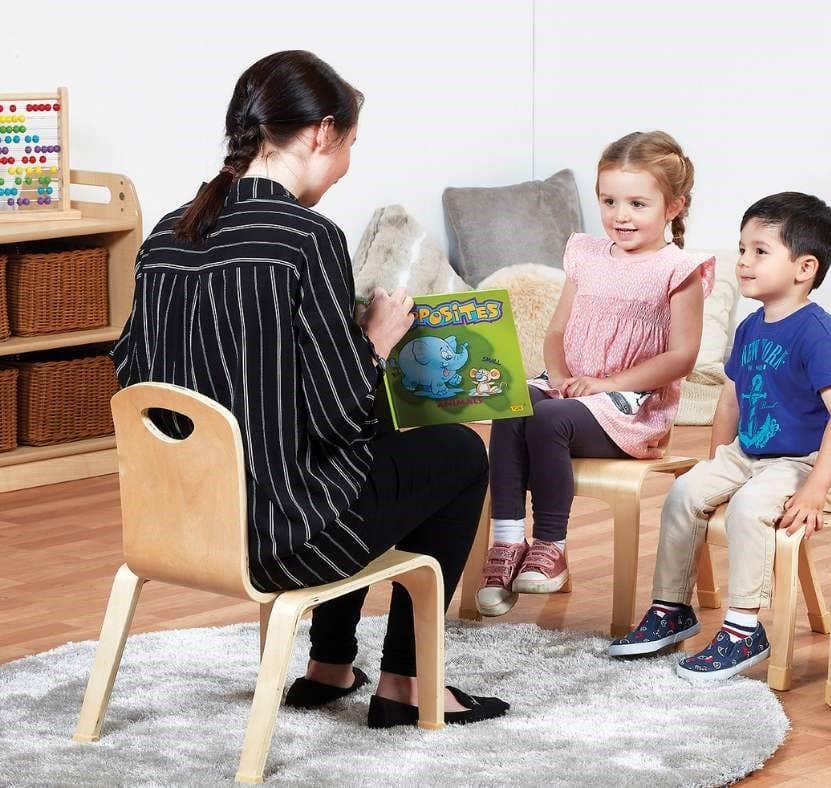 Low Bentwood Teacher Chair 12inH