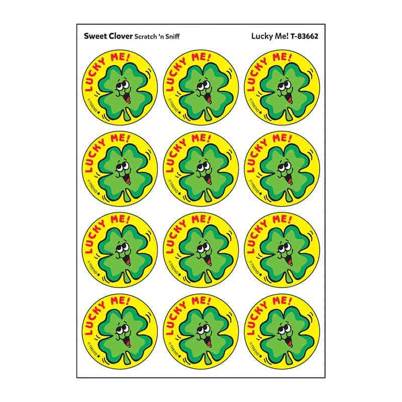 Lucky Me Sweet Clover scent Retro Scratch n Sniff Stinky Stickers