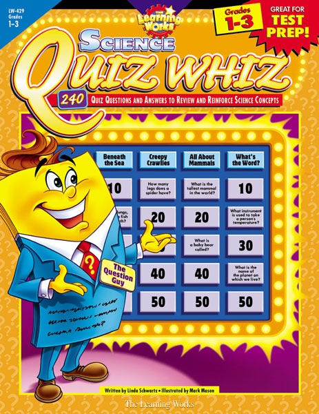 Gr 1-3 Quiz Whiz - Science Ebook