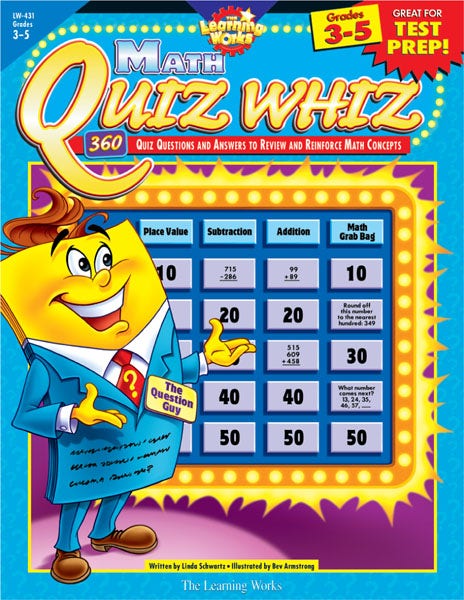 Gr 3-5 Quiz Whiz - Math Ebook