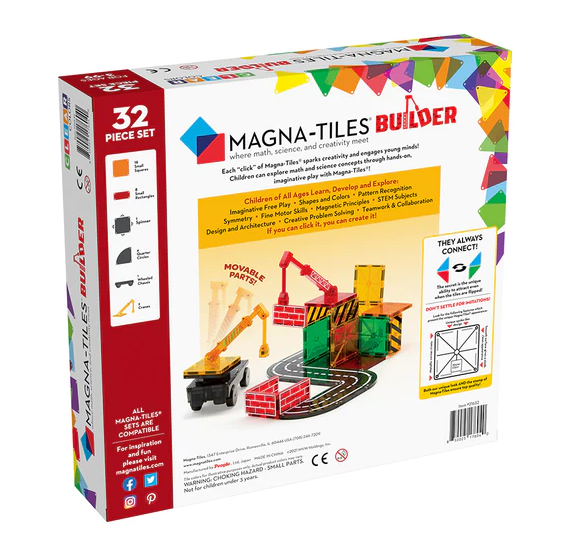 Magna-Tiles Builder 32 Piece Set