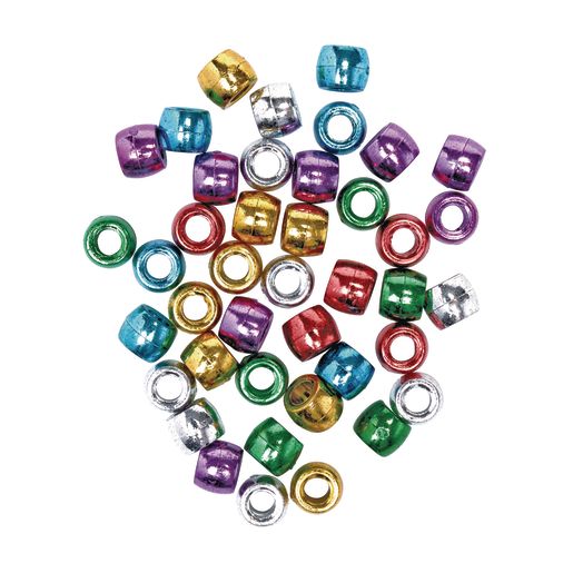Metallic Pony Beads 1 Lb