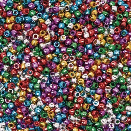 Metallic Pony Beads 1 Lb