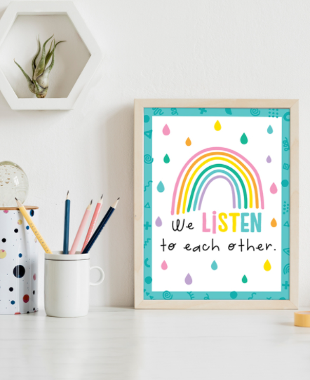 Mini Posters: Rules for a Happy Class