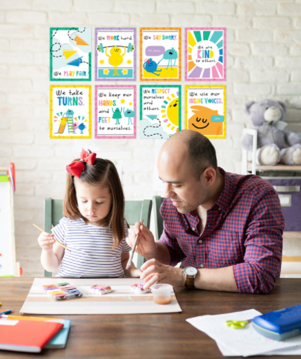 Mini Posters: Rules for a Happy Class